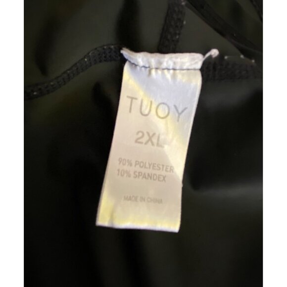 Tuoy Black Padded Performance Compression Protective Shirt 2XL Athletic Gear‎ - Picture 3 of 5